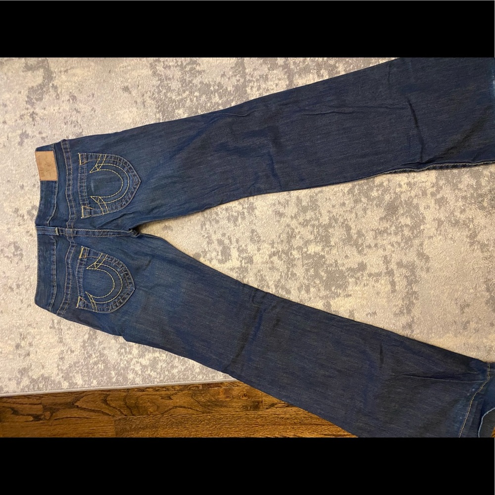 True religion flared low rise jeans